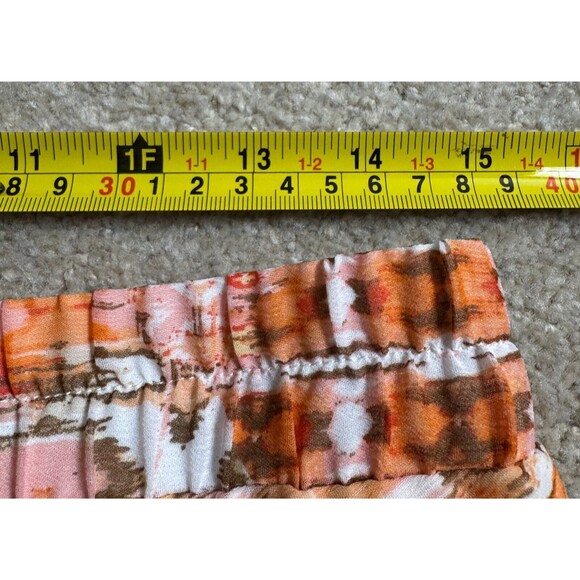 Passport Women's Orange Geometric Pull Up Maxi Lined Preppy Skirt Sz Medium NWT - Picture 11 of 13